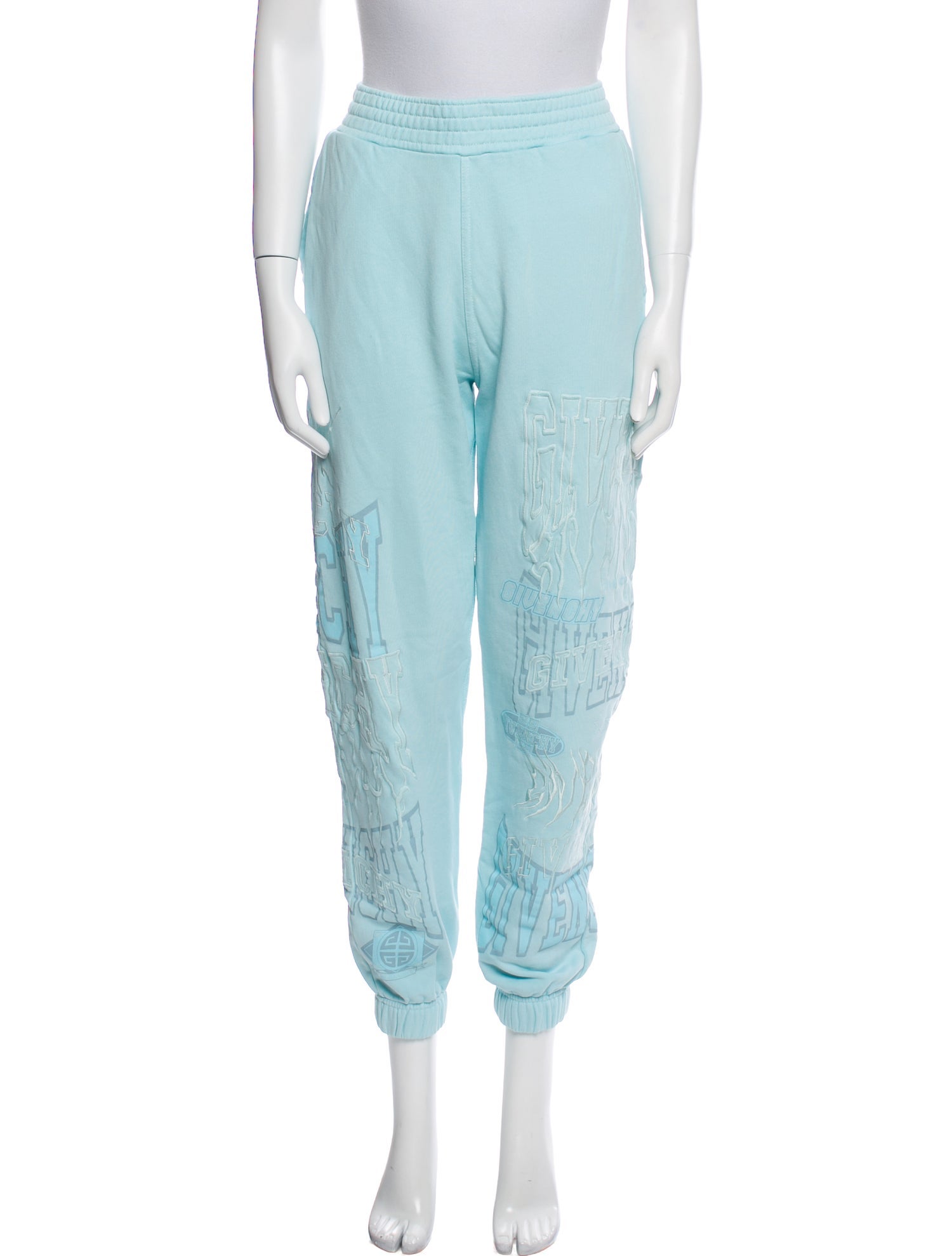 Givenchy Graphic Print Embroidered Accent Sweatpants