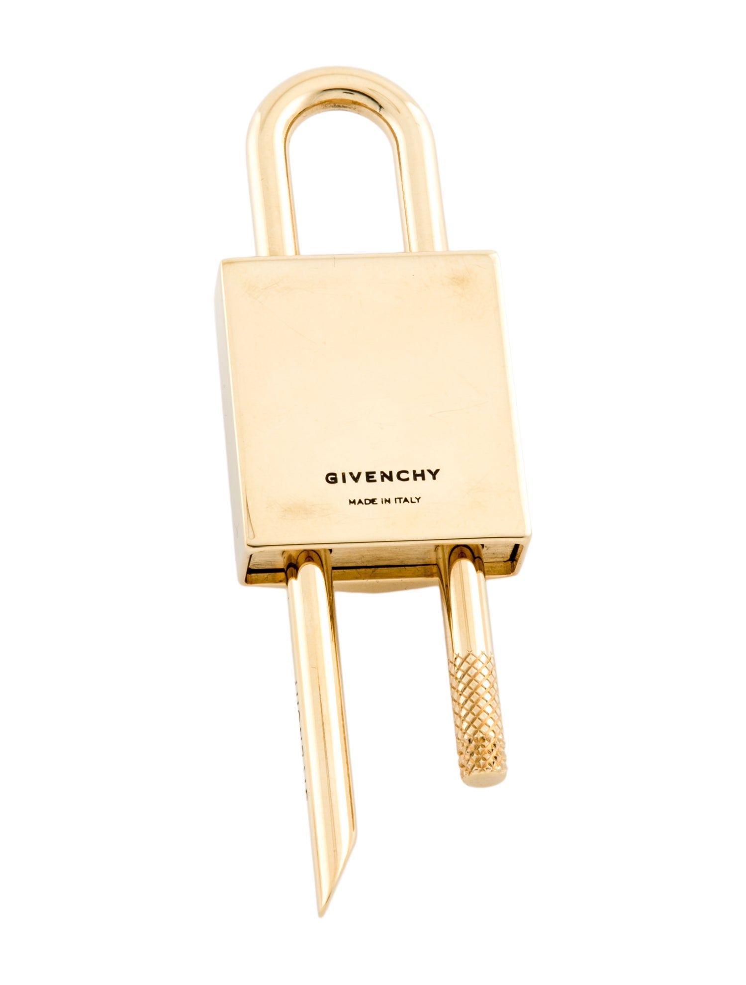 Givenchy Gold-Tone Metal Padlock Charm Keychain