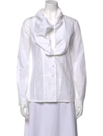 Givenchy Long Sleeve Button-Up Top