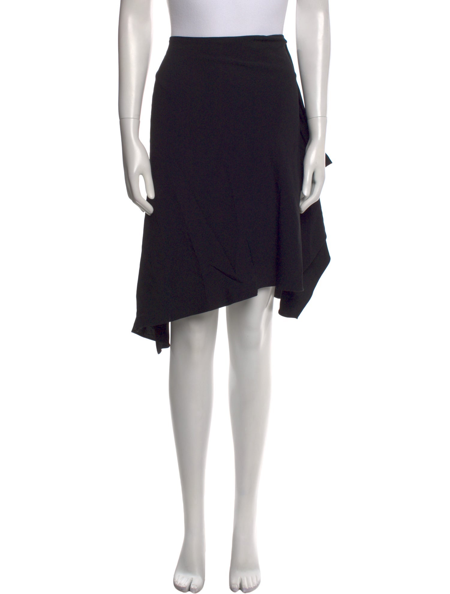 Givenchy Pleated Accents Knee-Length Skirt