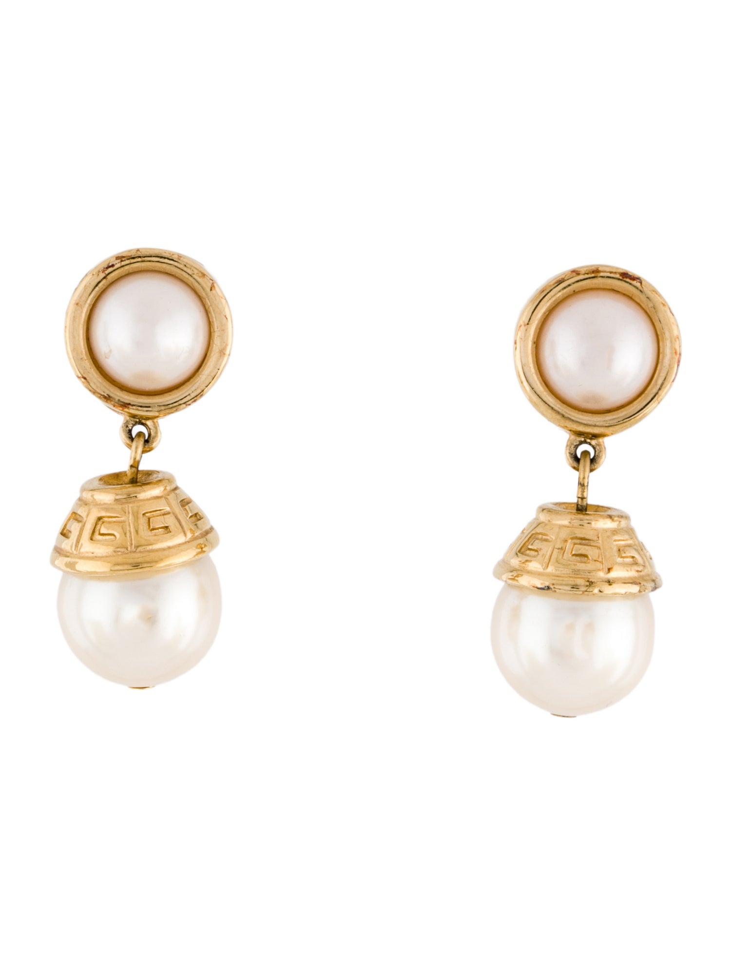Givenchy Faux Pearl Clip-On Earrings