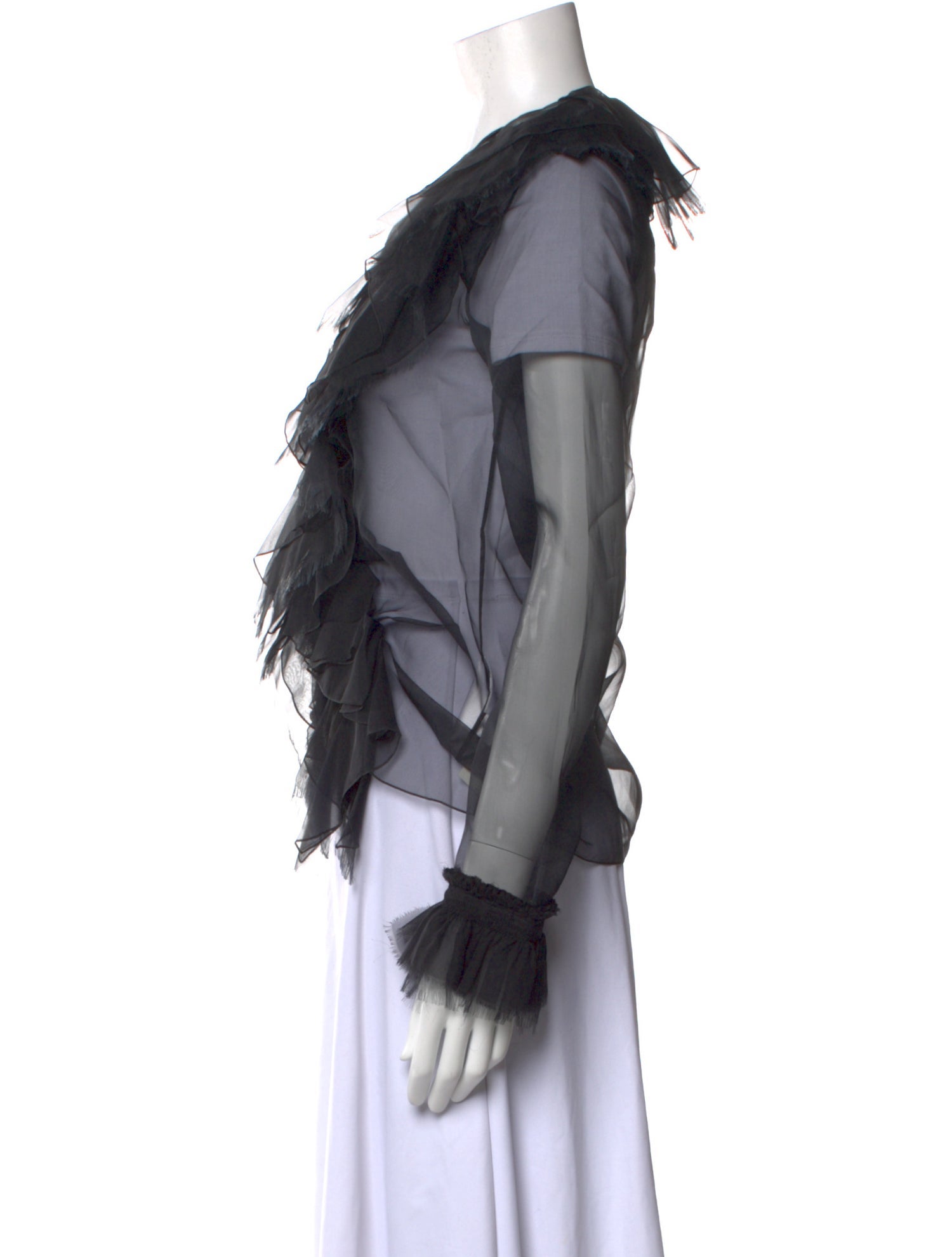 Givenchy Silk V-Neck Blouse