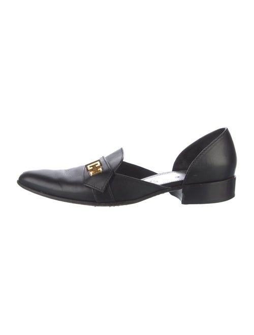 Givenchy Leather Cutout Accent D'Orsay Flats
