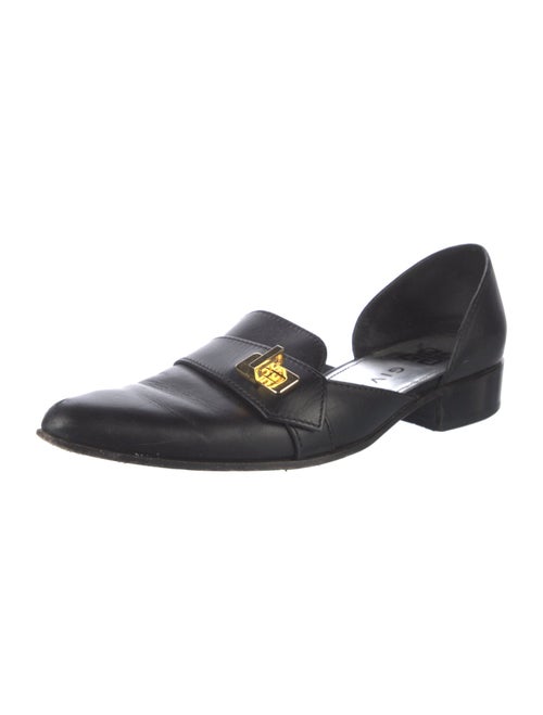 Givenchy Leather Cutout Accent D'Orsay Flats