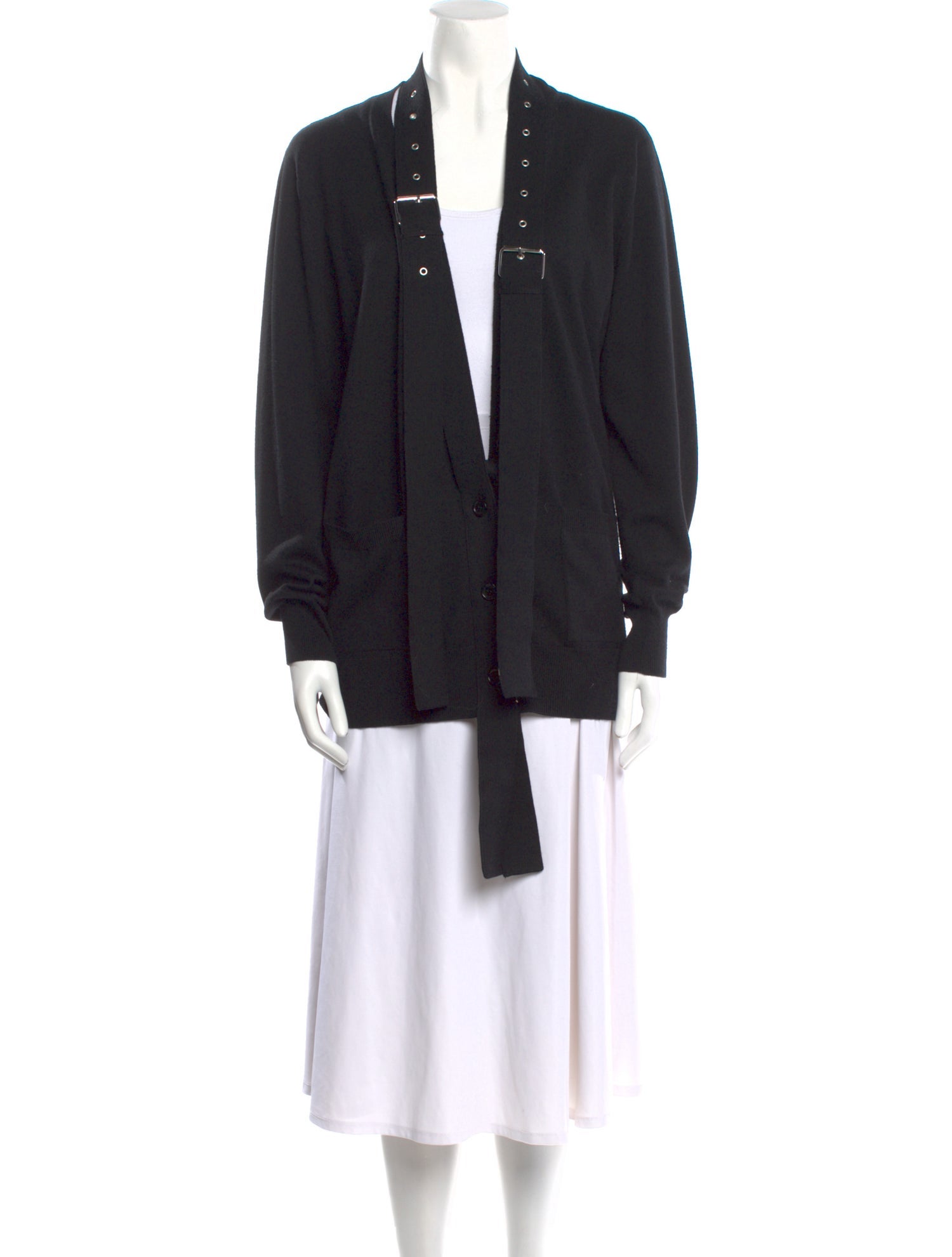 Givenchy Wool Open Front Sweater