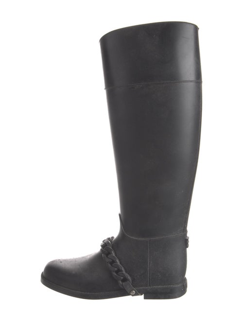 Givenchy Chain-Link Accent Rubber Rain Boots