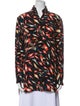 Givenchy Silk Printed Button-Up Top