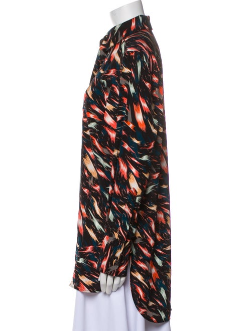 Givenchy Silk Printed Button-Up Top