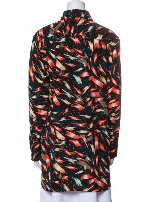 Givenchy Silk Printed Button-Up Top