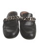 Givenchy Leather Chain-Link Accents Mules
