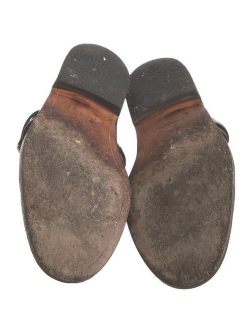 Givenchy Leather Chain-Link Accents Mules