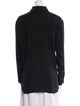 Givenchy Silk Long Sleeve Button-Up Top