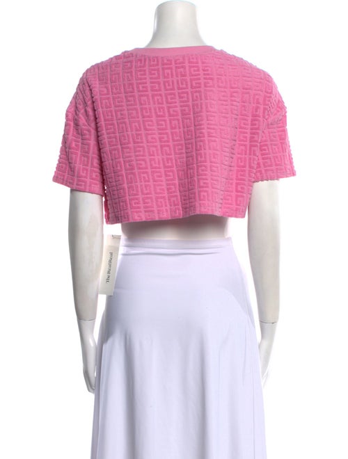 Givenchy Crew Neck Short Sleeve Crop Top