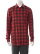 Givenchy Plaid Print Long Sleeve Shirt