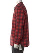 Givenchy Plaid Print Long Sleeve Shirt