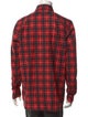 Givenchy Plaid Print Long Sleeve Shirt