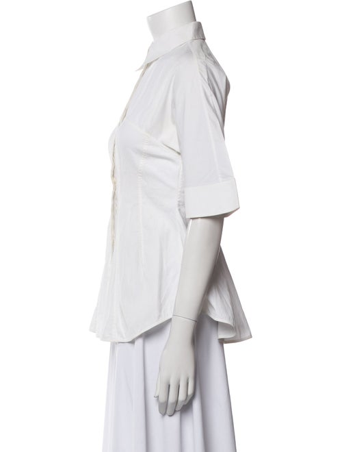 Givenchy Short Sleeve Button-Up Top