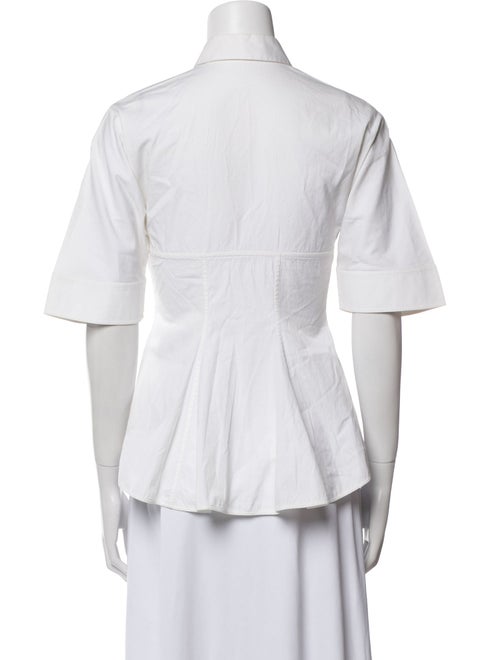 Givenchy Short Sleeve Button-Up Top