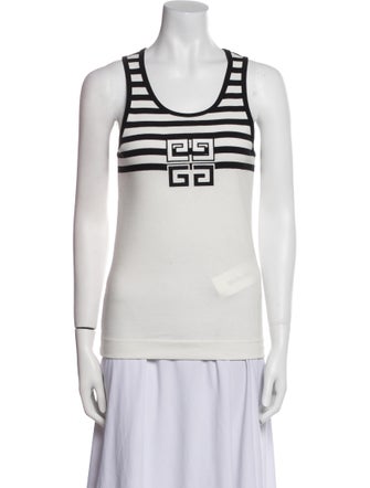 Givenchy Graphic Print Scoop Neck Top