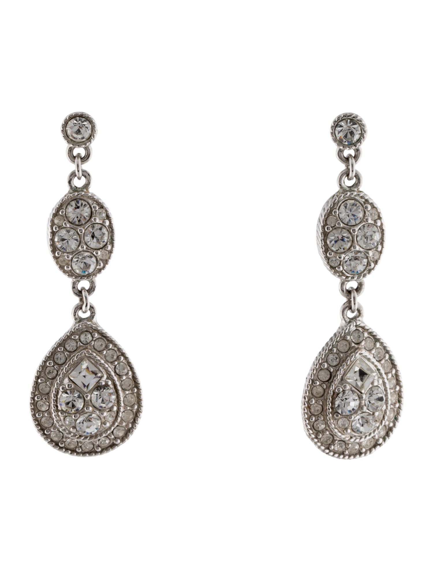 Givenchy Crystal Drop Earrings