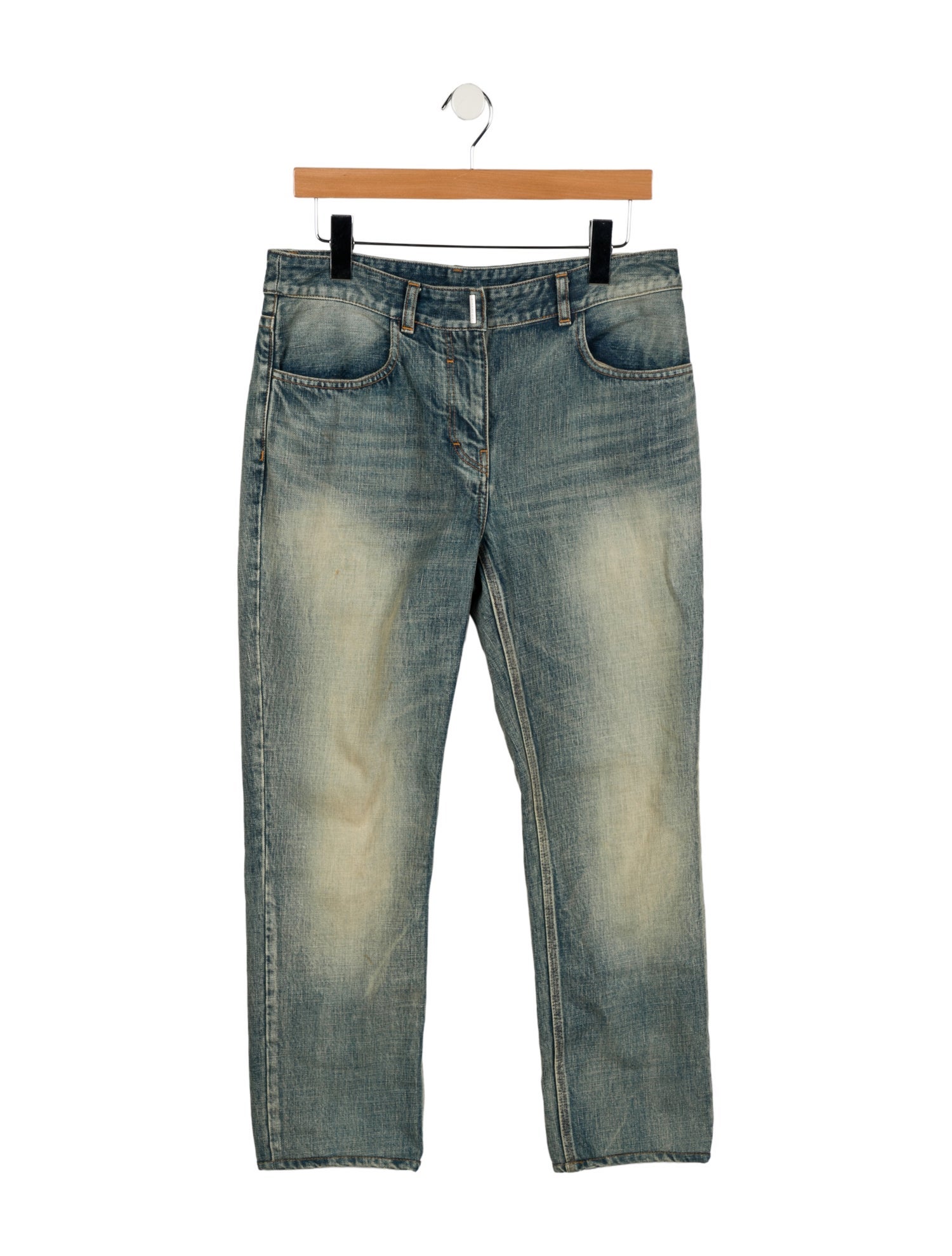 Givenchy Mid-Rise Straight Leg Jeans