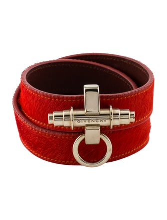 Givenchy Calf-Hair Obsedia Triple Wrap Bracelet
