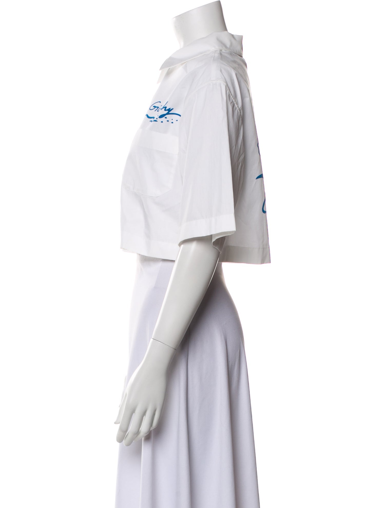 Givenchy Three-Quarter Sleeve Crop Top w/ Tags