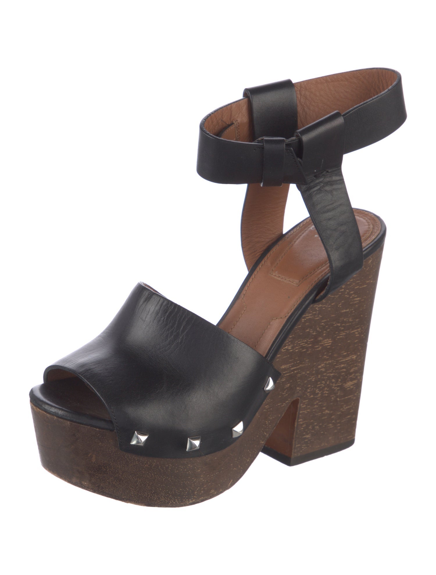 Givenchy Leather Studded Accents Espadrilles