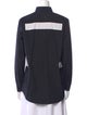 Givenchy Mock Neck Long Sleeve Button-Up Top