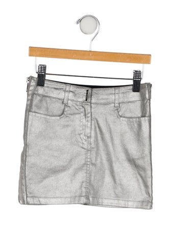 Givenchy Silver Mini Skirt