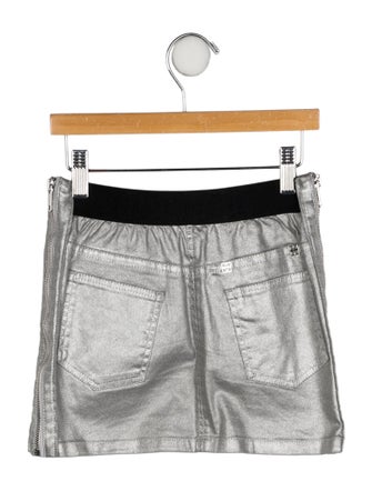 Givenchy Silver Mini Skirt