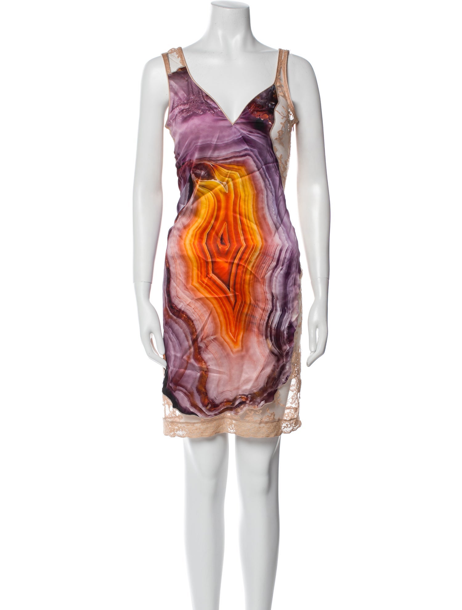 Givenchy Silk Tie-Dye Print Nightgown