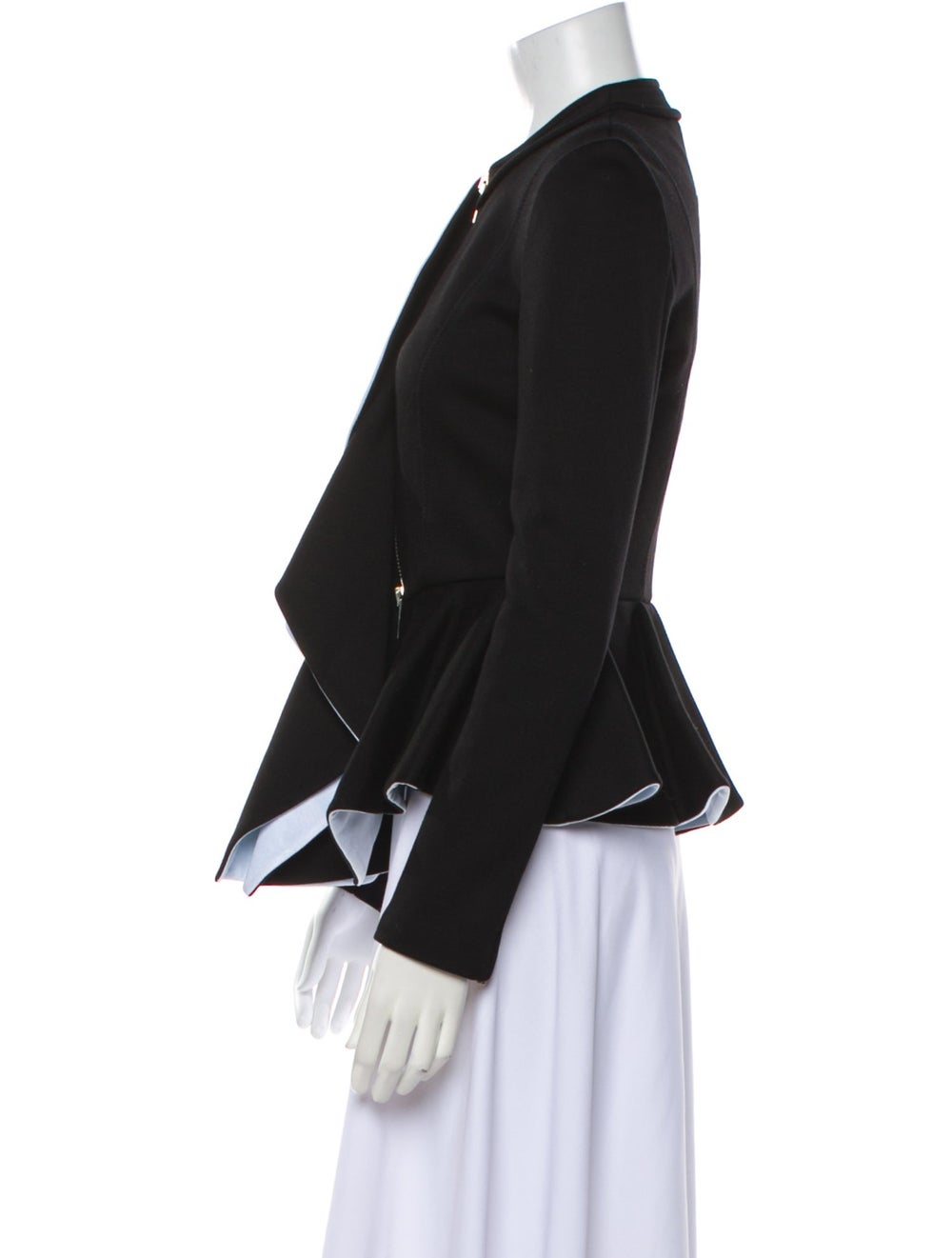 Givenchy Jacket Black Ruffle Embellishment & Poin… - image 2