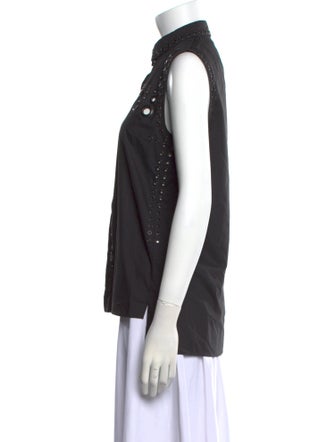 Givenchy Sleeveless Button-Up Top