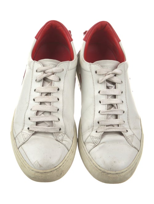 Givenchy Leather Graphic Print Sneakers