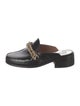 Givenchy Leather Chain-Link Accents Mules