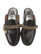 Givenchy Leather Chain-Link Accents Mules