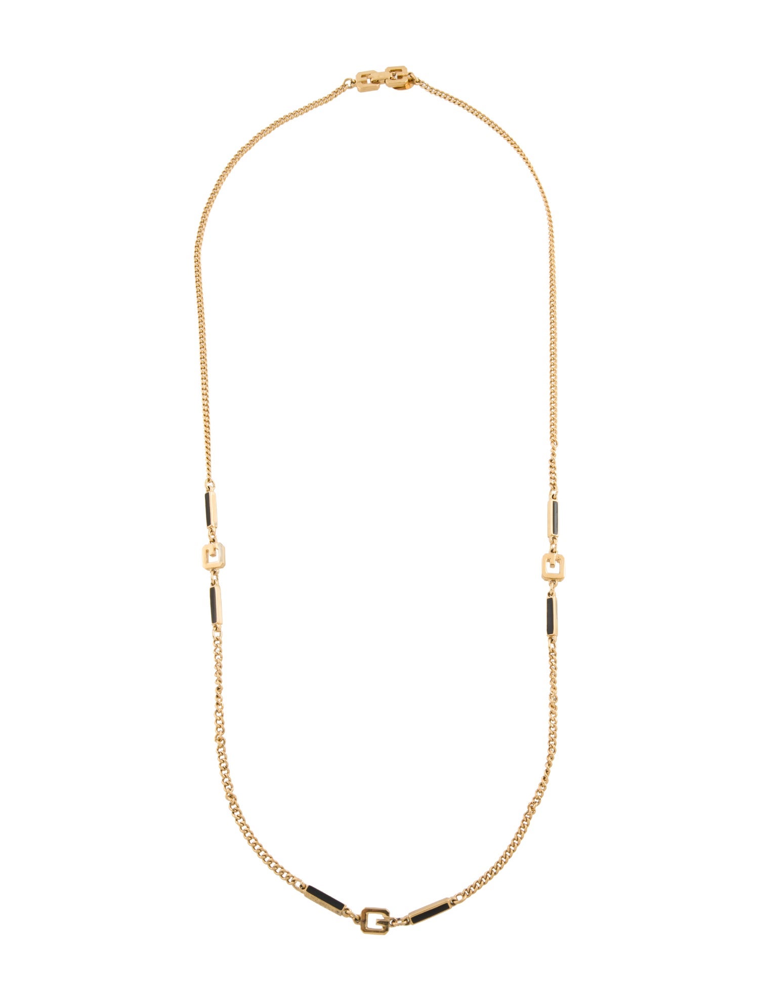 Givenchy Enamel Chain Necklace