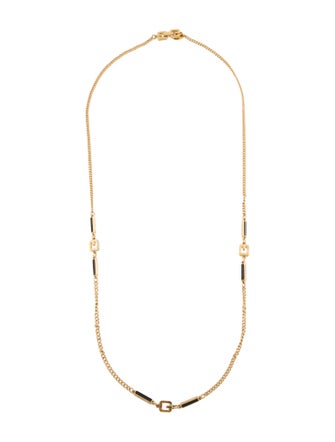 Givenchy Enamel Chain Necklace