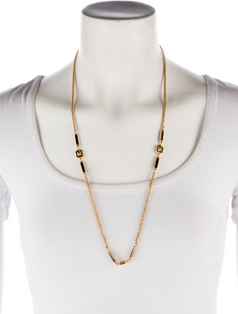 Givenchy Enamel Chain Necklace