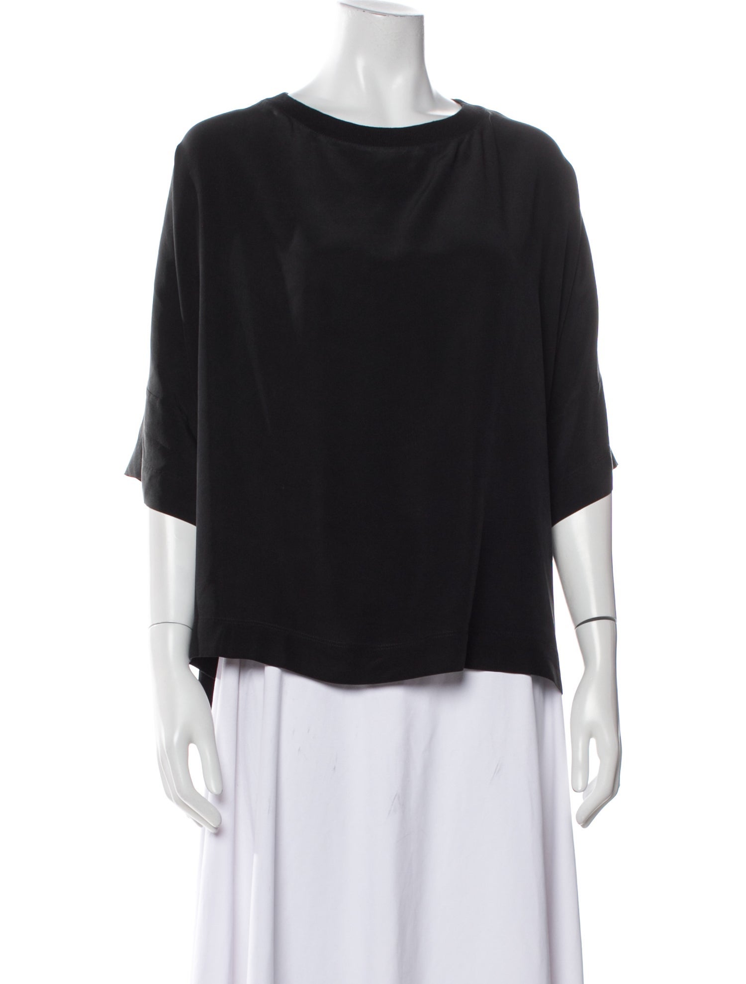 Givenchy Silk Bateau Neckline Blouse