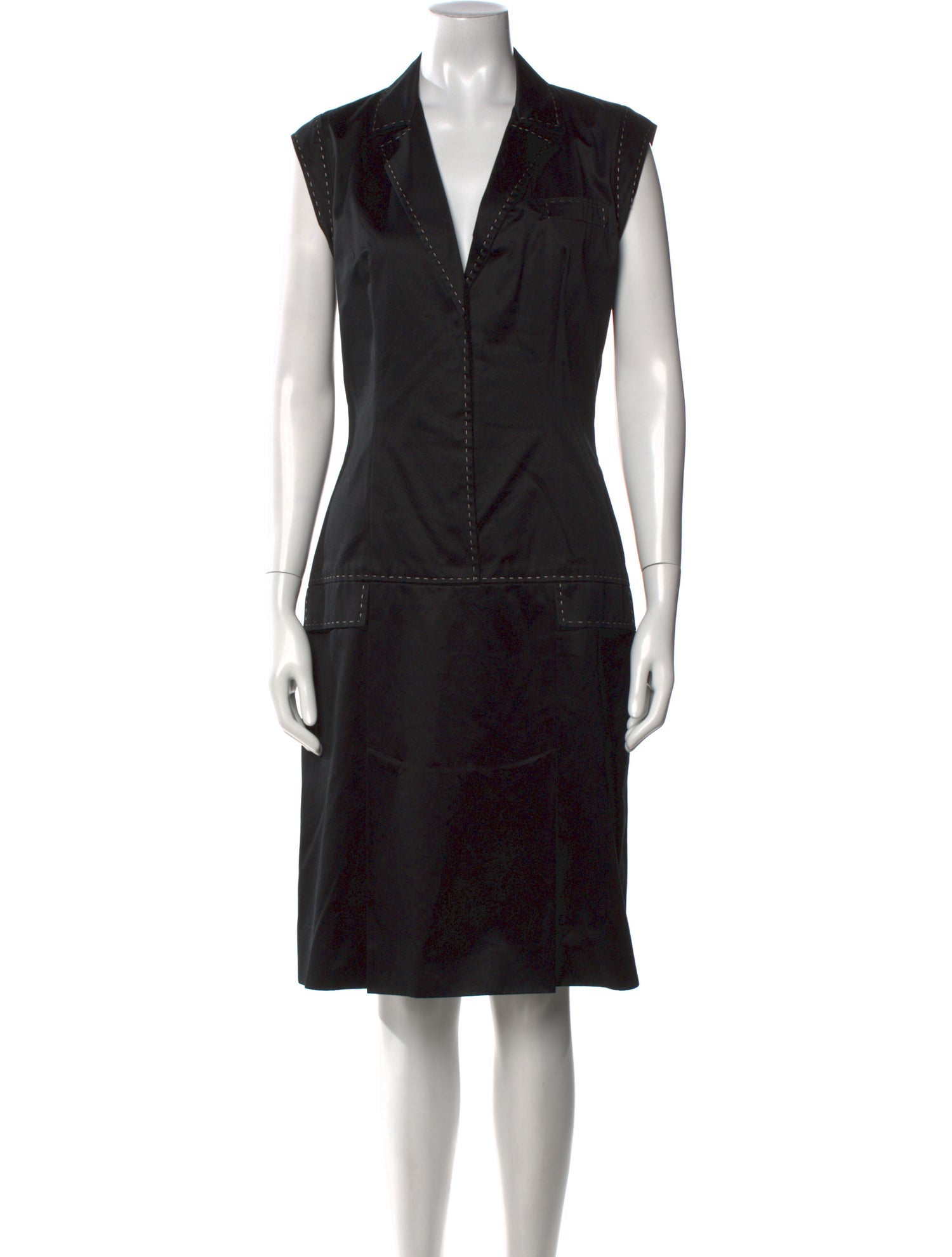 Givenchy Leather Midi Length Dress