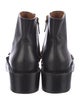 Givenchy Leather Chain-Link Accents Combat Boots