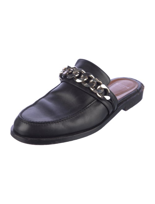 Givenchy Leather Chain-Link Accents Mules