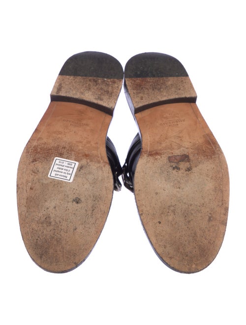 Givenchy Leather Chain-Link Accents Mules