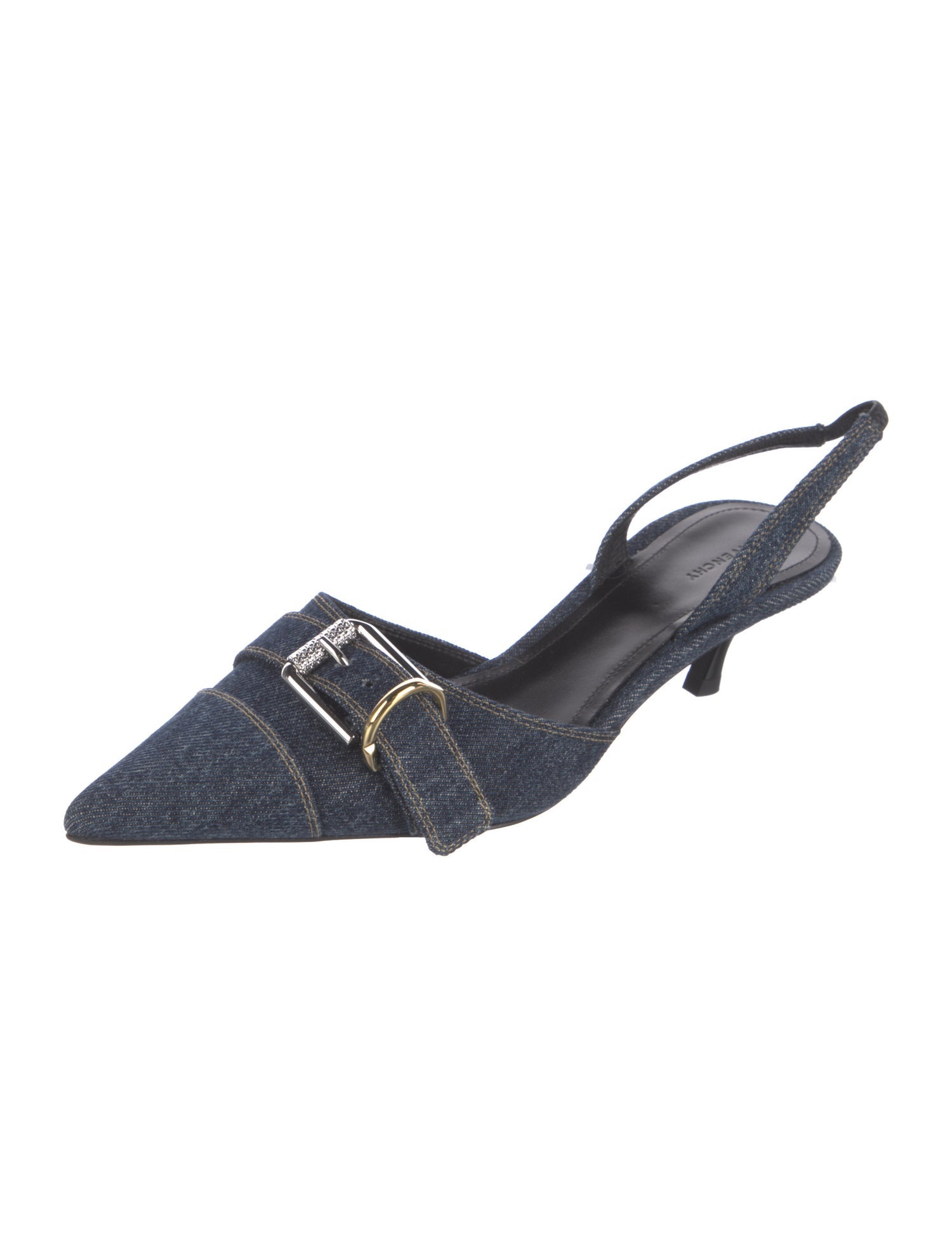 Givenchy Denim Slingback Pumps