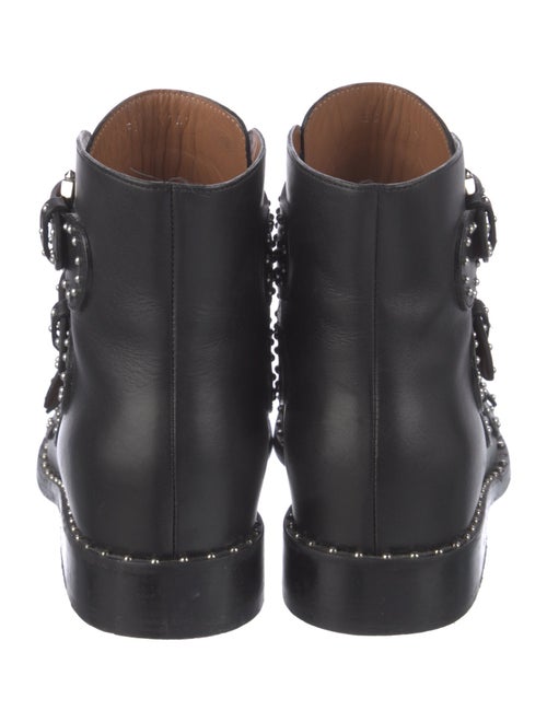 Givenchy Leather Studded Accents Combat Boots