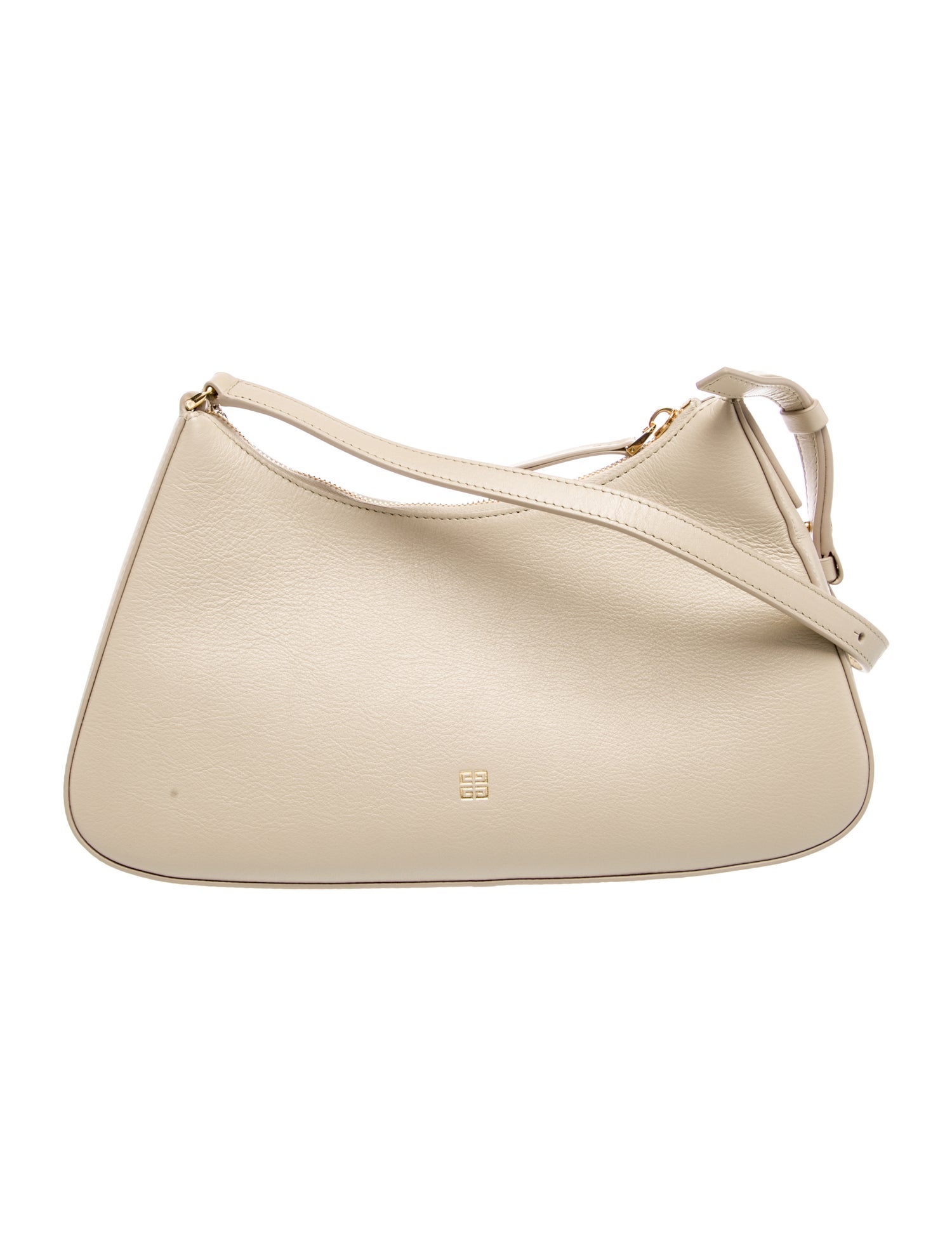 Givenchy Lucky Lock Leather Shoulder Bag - Neutrals Shoulder Bags