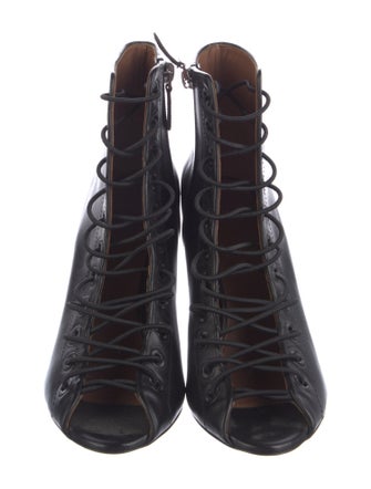 Givenchy Leather Cutout Accent Pumps