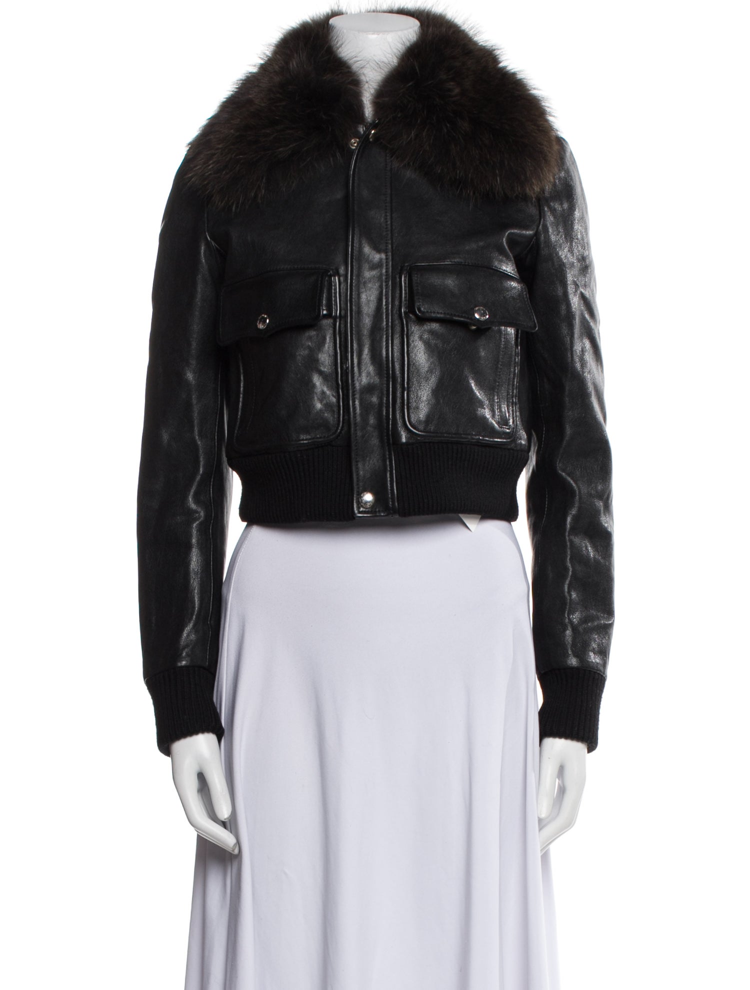 Givenchy Leather Faux Fur Jacket